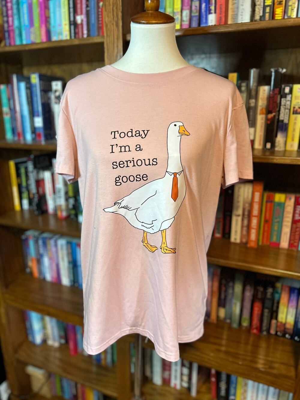 Fun “serious goose” t shirt in large